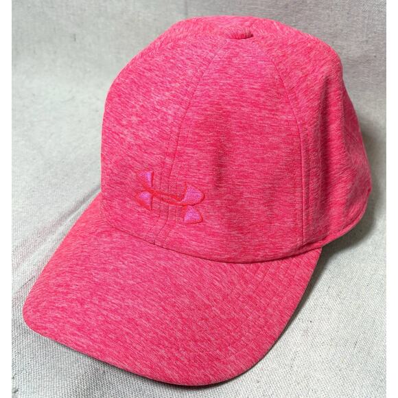 Under Armour UA Adjustable Hat Stretch Wicking Running Cap Outdoor Pink - Picture 1 of 6